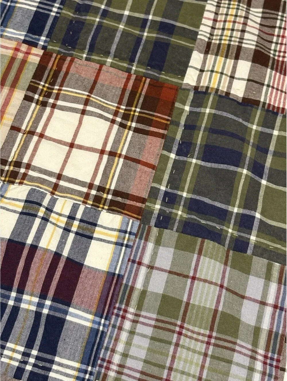 Woolrich Home Patchwork King Size Quilt 100% Cotton 102”x92” Cottage Core